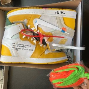 Jordan 1 X Off White Canary Yellow